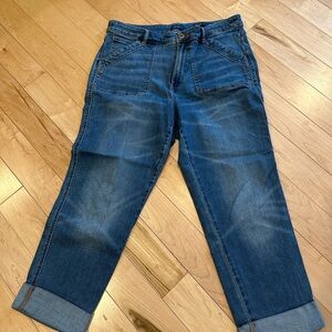 Women’s Cuffed Cropped J.Jill Blue Jeans